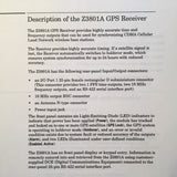 Symmetricom Z3801A GPS User's Guide.
