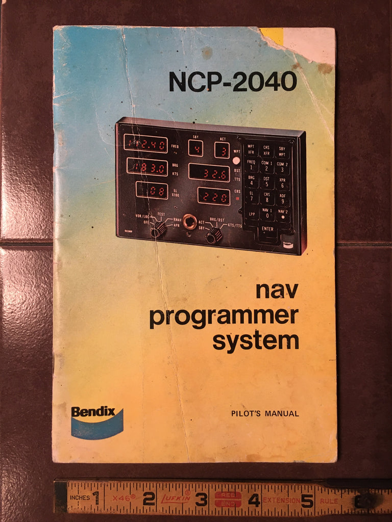 Bendix BX-2000, NCP-2040 Nav Computer Programmer Pilot's Manual.