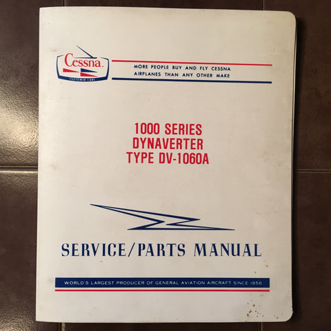 Cessna ARC DV-1060A Install, Service & Parts Manual.
