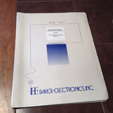 Baker Electronics M-1090 Install Service Manual.