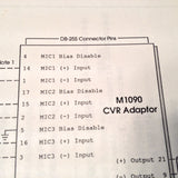 Baker Electronics M-1090 Install Service Manual.