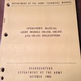 Hiller Raven OH-23D, OH-23F and OH-23G Operator's Manual.