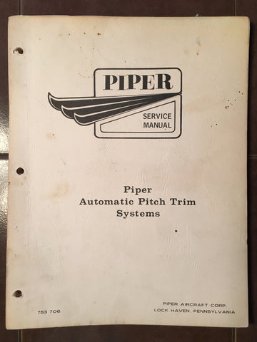 Piper Edo PET Electric Automatic Pitch Trim Service Manual.