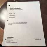 Stormscope WX-110 - WX-220 Install & Owner's Manual.