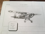 1942 Piper Cub L-4A & L-4B Flight Operating Instructions