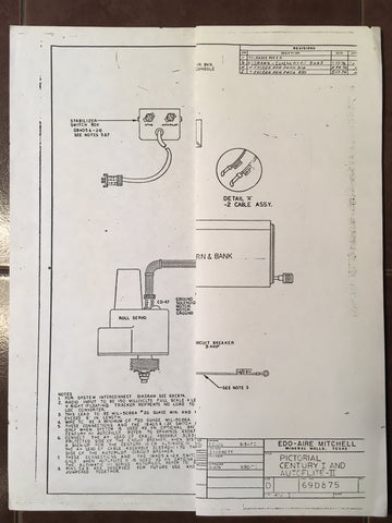 Edo-Aire Century 1 and Piper AutoFlite II Interface Schematic with pins-out.