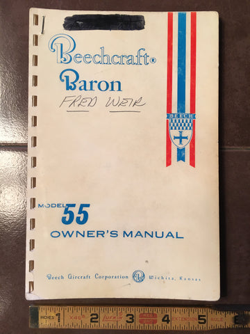 Beechcraft Baron 55 Owner's Manual.