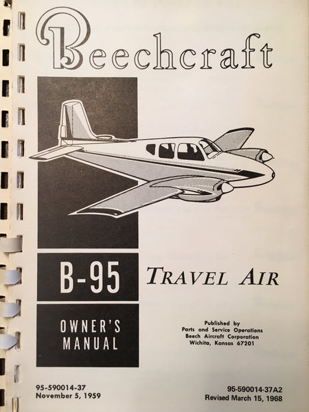 Beechcraft B-95 Travel Air Owner's Manual. – G's Plane Stuff