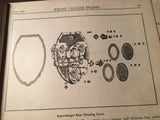 Original 1940 Wright Cyclone GR-1820-G200 Install, Operation & Maintenance Manual.