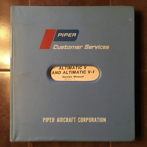 Piper Altimatic V and V-1 Autopilot Service manual.
