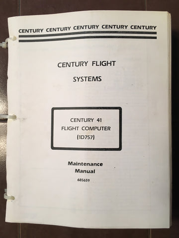Edo, Century, S-TEC Century 41 Flight Computer 1D757 Maintenance Manual.