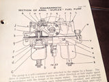 1945 Amal Fuel Pump 136/AD/2 on Cirrus Major 150 with 88/1400 Flame Trap Parts & Service Booklet.