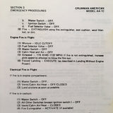 1977-1978 Grumman American AA-1C, T-CAT & LYNX Pilot's Operating Handbook.