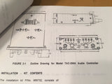 Technisonic Dual Audio Control Model TAC-200A Install & Operator's Manual.