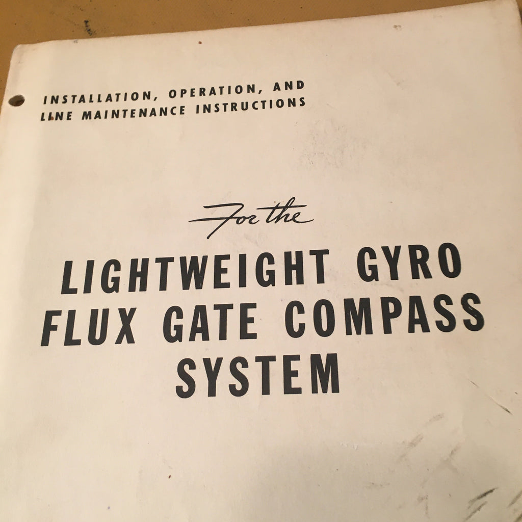 Eclipse Pioneer P-3 Gyro Flux Gate System Install Ops & Line Maintenance Manual.