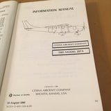 1981 Cessna 207A Stationair 8,  Pilot's Information Manual.