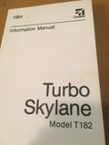 1984 Cessna T182 Turbo Skylane Pilot's Information Manual.