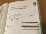 1984 Cessna T182 Turbo Skylane Pilot's Information Manual.