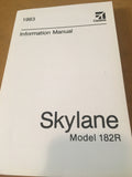 1983 Cessna Skylane 182R Pilot's Information Manual.