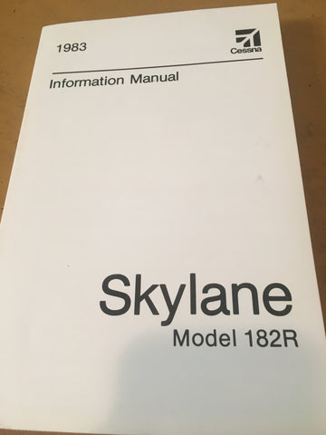 1983 Cessna Skylane 182R Pilot's Information Manual.