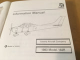 1983 Cessna Skylane 182R Pilot's Information Manual.