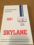 1981 Cessna Skylane 182R Pilot's Information Manual.