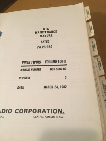 KFC 200 autopilot in Piper Aztec PA-23-250 STC Service Manual.