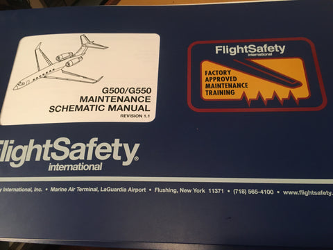 Gulfstream G500 & G550 Maintenance Training Schematic Manual.