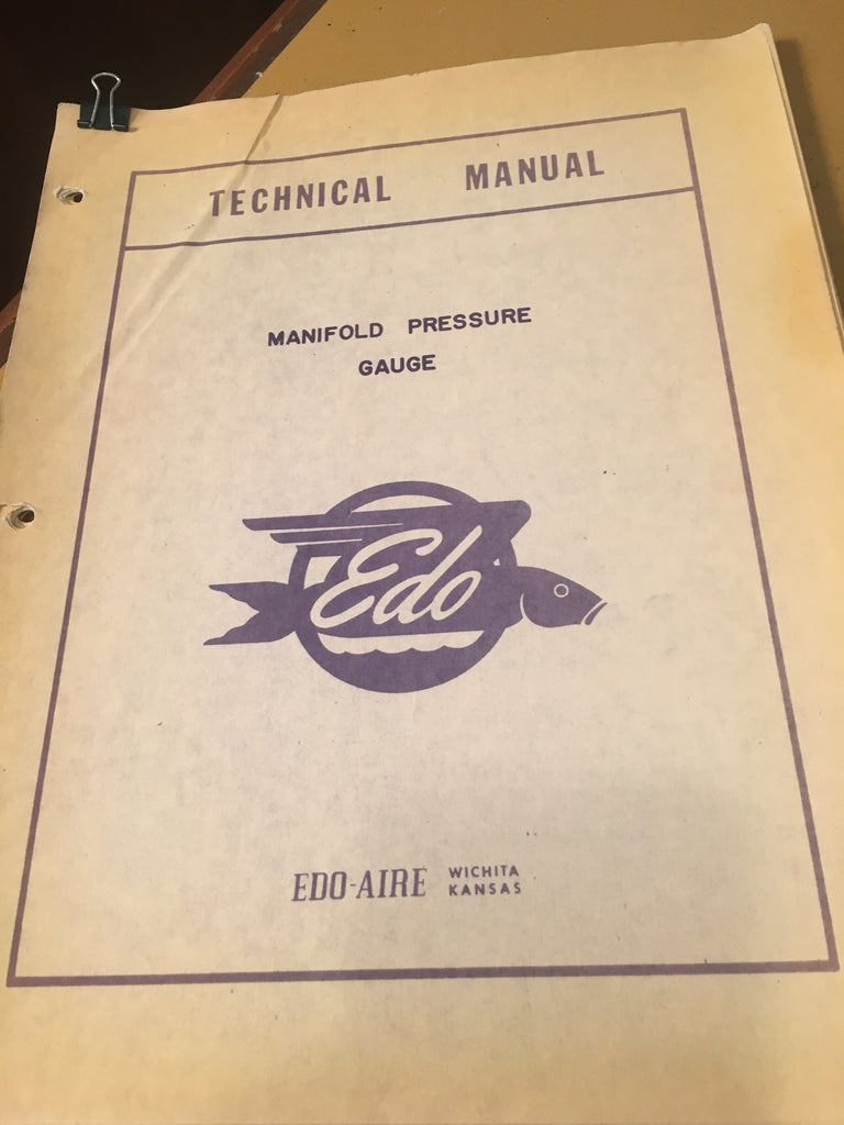 Edo Manifold Pressure Gauge Service Manual.