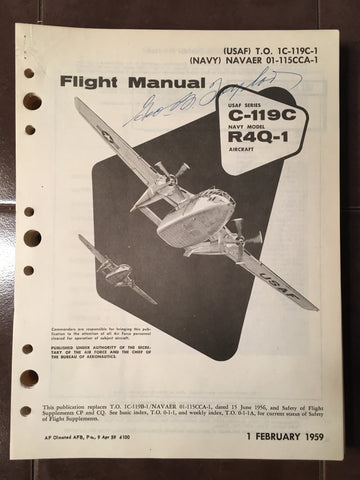 1959 Fairchild Flying Boxcar C-119C and R4Q-1 Flight Manual.