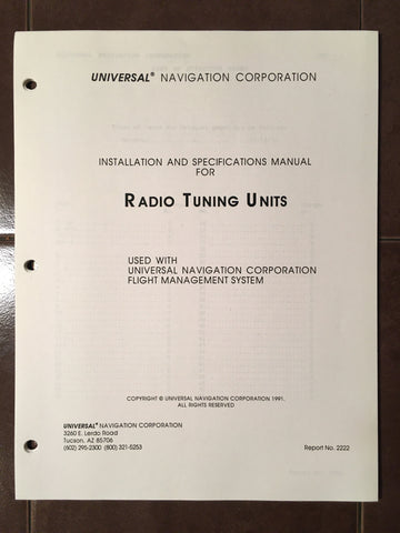 Universal Radio Tuning Units Install Manual.