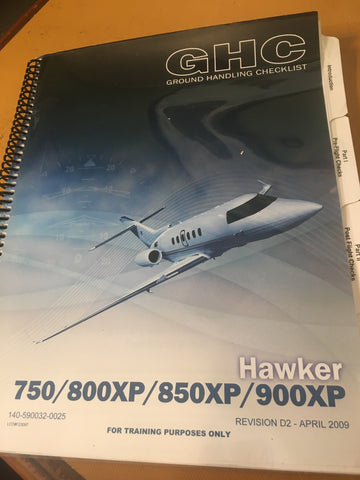 Hawker Beechcraft 750, 800XP, 850XP & 900XP Ground Handling Checklist.
