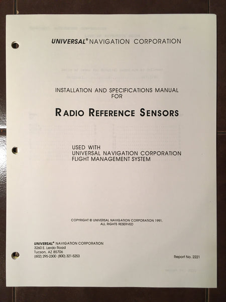 Universal Radio Reference Sensors Install Manual. – G's Plane Stuff
