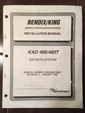 King KAD 480 and 480T Air Data System Install Manual.