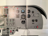 Cessna Citation II Instrument Panel Poster for sn 0002 thru 0484.