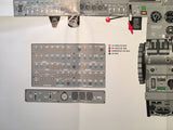 Cessna Citation II Instrument Panel Poster for sn 0002 thru 0484.