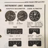 Gates Learjet Model 25B & 25C Airplane Flight Manual.