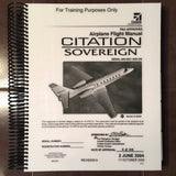 Cessna Citation Sovereign, Model 680 Flight Manual.