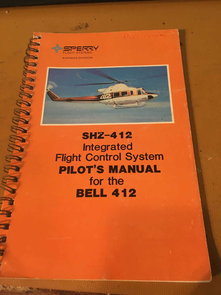 Sperry SHZ-412 IFCS in Bell 412 Helicopter Pilot's Manual.