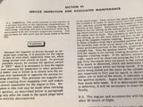 McCulloch Motors Aircraft Engine O-100-1 Service Institutions Manual.