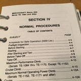 Beechcraft Baron E55 and E55A Pilot's Operating Handbook.  sn TE-1084 and After.