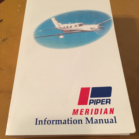 Piper Meridian PA-46-500TP with Garmin G1000 & GFC700 Pilot's Information Manual.