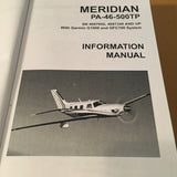 Piper Meridian PA-46-500TP with Garmin G1000 & GFC700 Pilot's Information Manual.