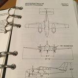 Raytheon Beechcraft Flight Manual for Baron 58 & 58A Manual Handbook.