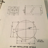 Edo-Aire RT 887 Transponder Install, Service & Parts Manual.