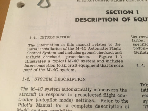 Bendix M-4C Autopilot Install Manual.