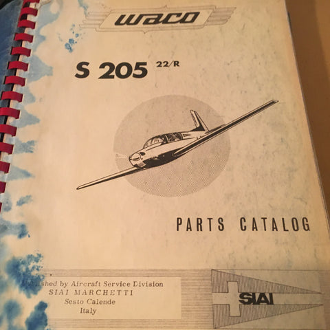 SIAI Marchetti Waco S205-22/R Parts Manual.