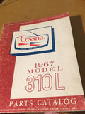 1967 Cessna Aircraft Model 310L Parts Manual.