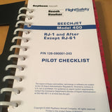 Raytheon Beechcraft Hawker Beechjet 400 Pilot's Checklist.