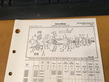 Delco-Remy Generator 1101914 to 1101921 Parts List Instructions.